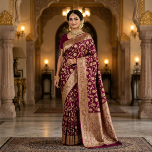 Swarnom Banarasi Heritage Saree - Gold Edition