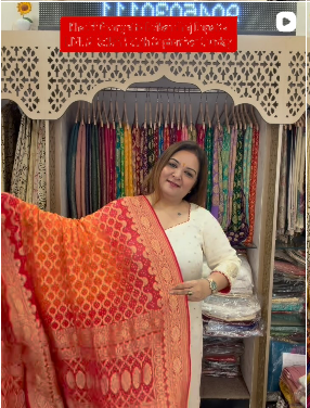 Orange Rai Bandhej Dupatta